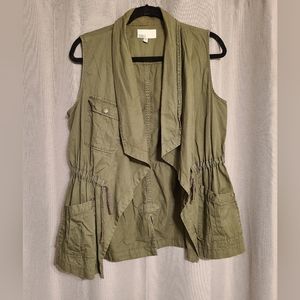 DR2 Army Green Cargo Sleevless Vest